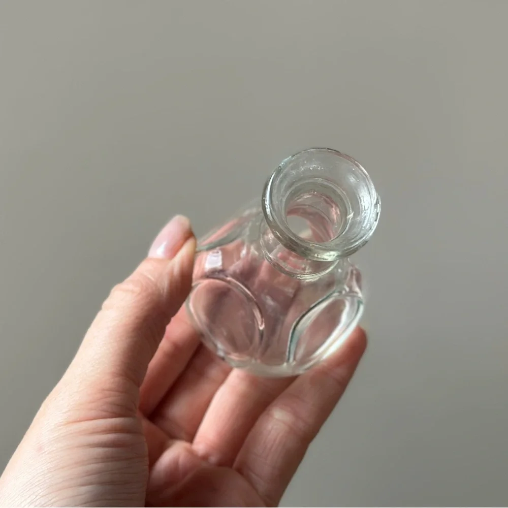 Vintage Mini Glass Vase Plant Propagation Jar Mini Collectible Decor MCM